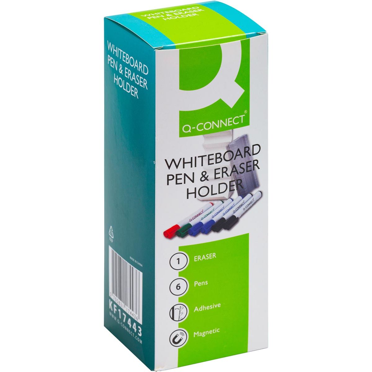 Q-CONNECT - accessoirehouder voor whiteboard, incl markers en wisser
