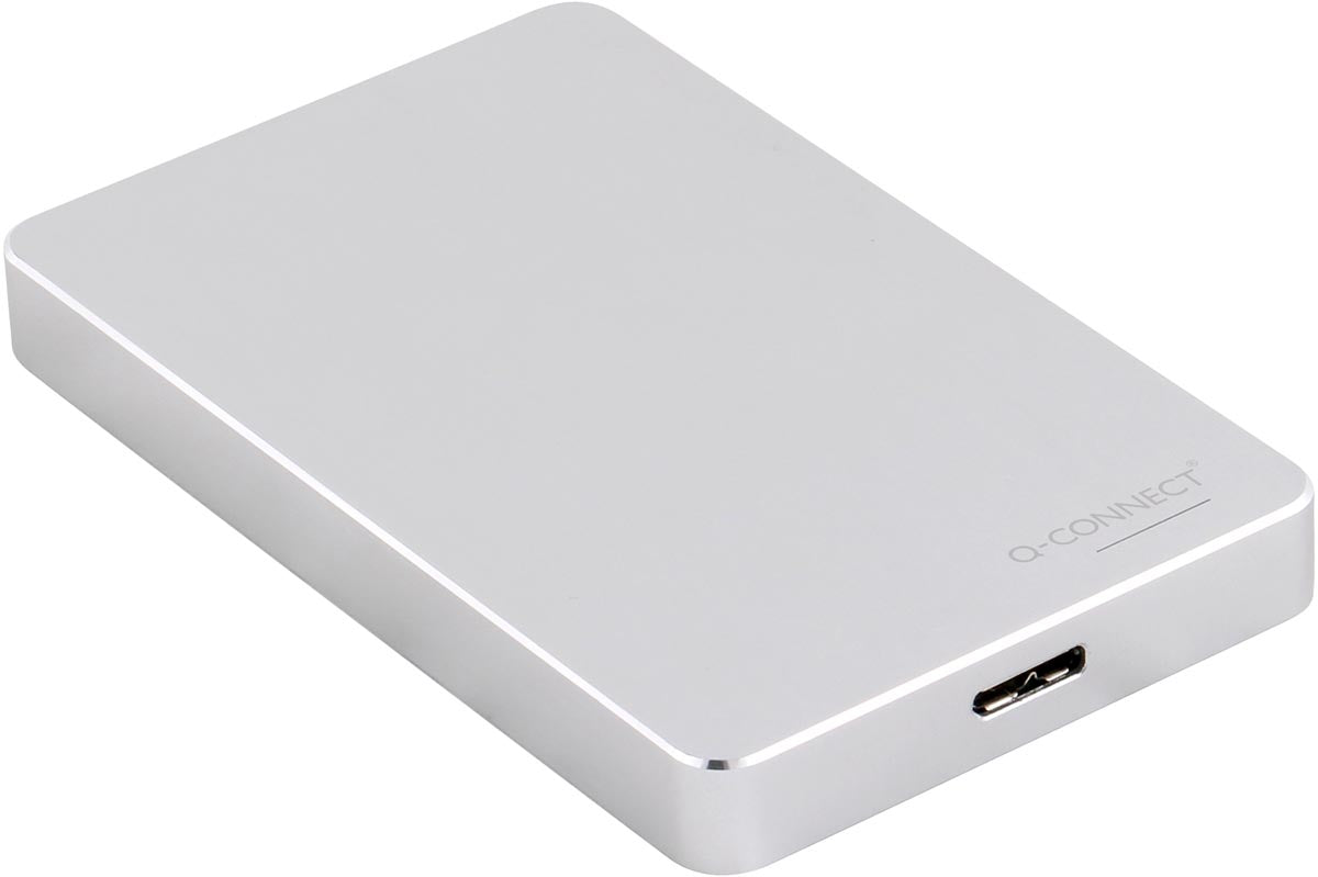 Q-CONNECT - Externe Festplatte USB 3.0, Silber, 2 TB