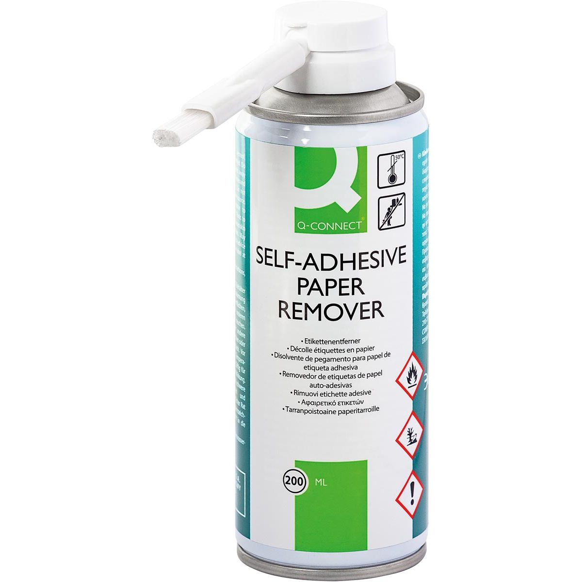 Q-CONNECT - Dissolvant d'étiquettes et d'autocollants Q-CONNECT, bombe aérosol 200 ml