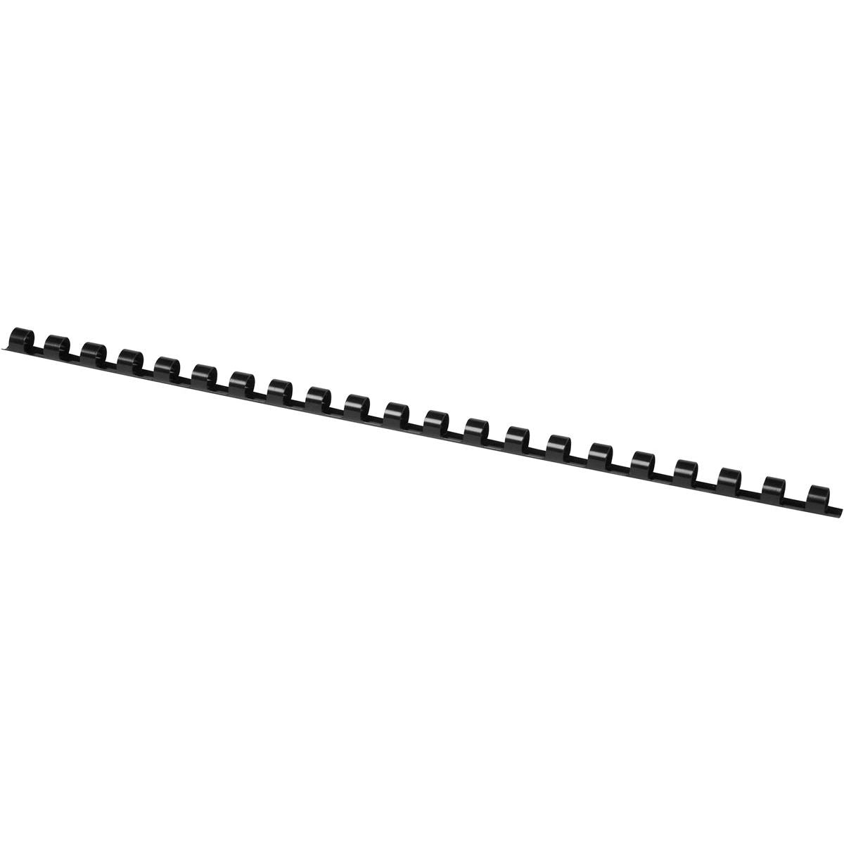 Q-CONNECT - dorso per rilegatura 8 mm 21 anelli 100 pezzi nero