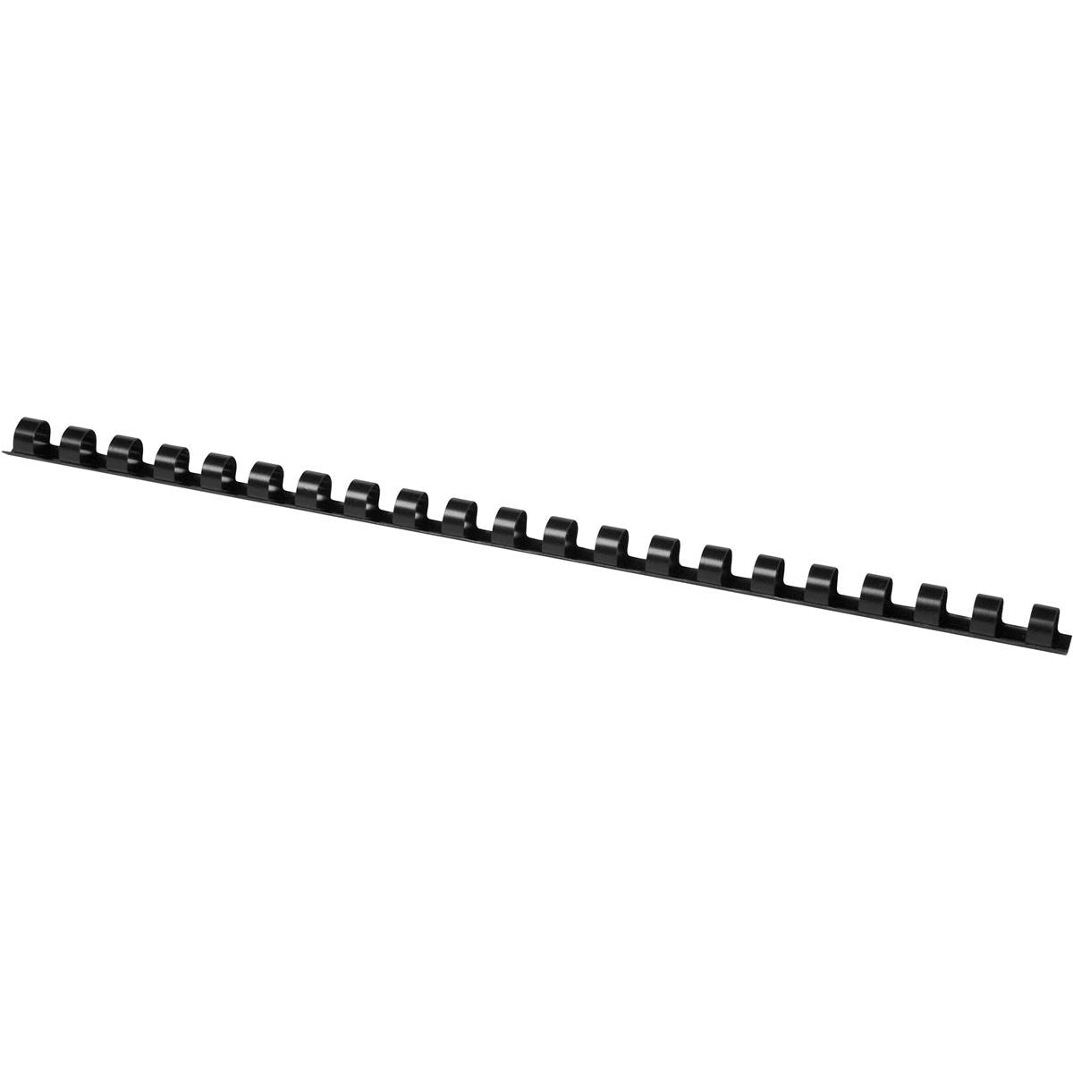 Q-CONNECT - bindrug 10mm 21 rings 100 stuks zwart