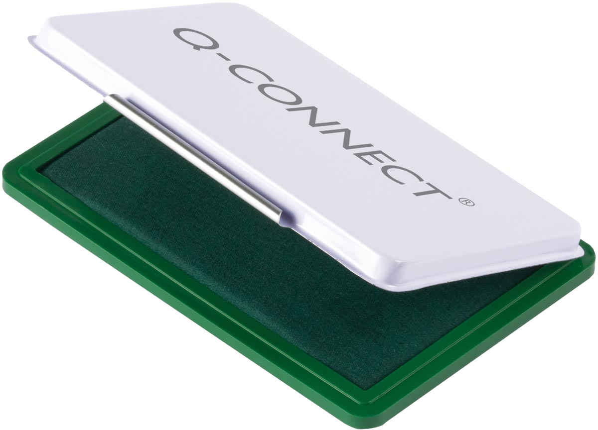 Q-CONNECT - stempelkussen, ft 110 x 70 mm, groen
