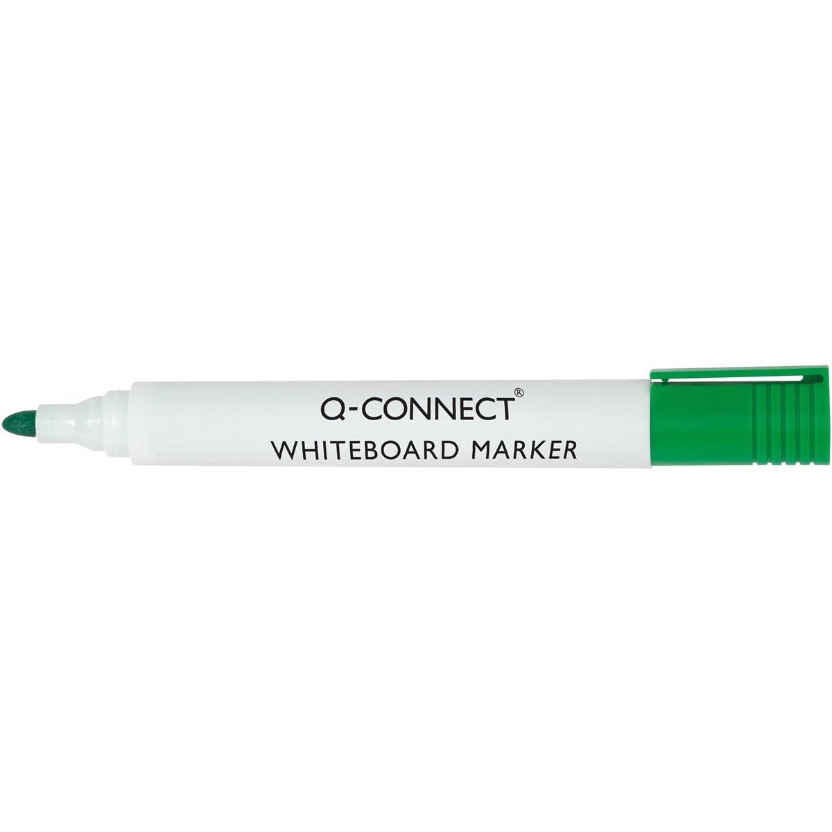 Q-CONNECT - whiteboard marker, 2-3 mm, round tip, green
