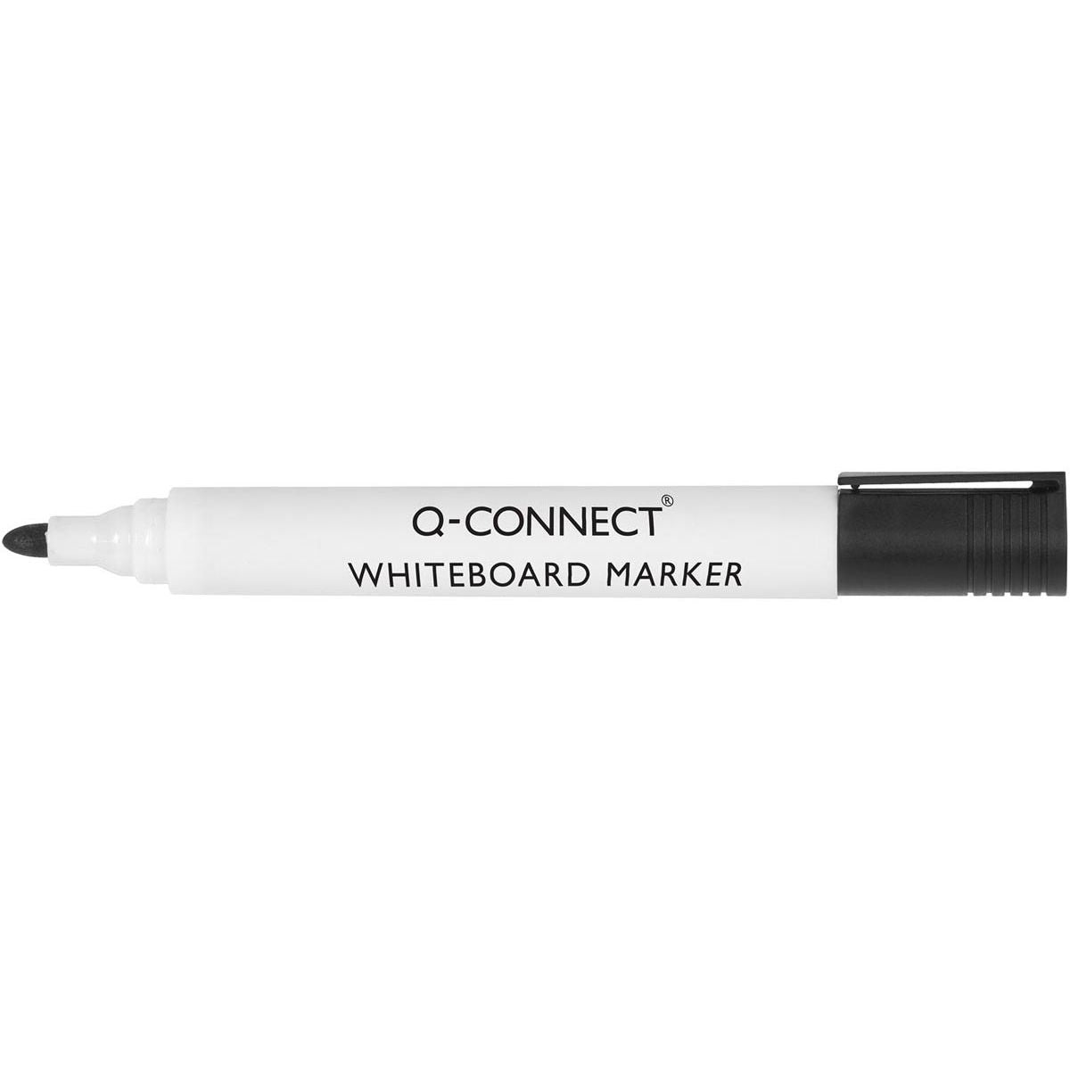 Q-CONNECT - whiteboardmarker, 2-3 mm, ronde punt, zwart