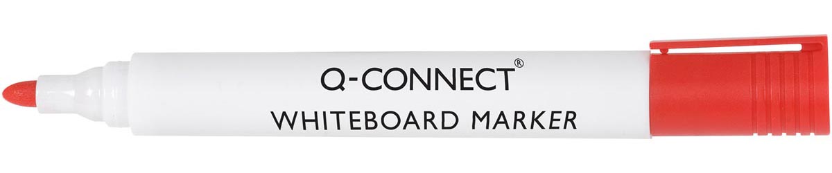 Q-CONNECT - Whiteboardmarker, 2-3 mm, runde Spitze, rot