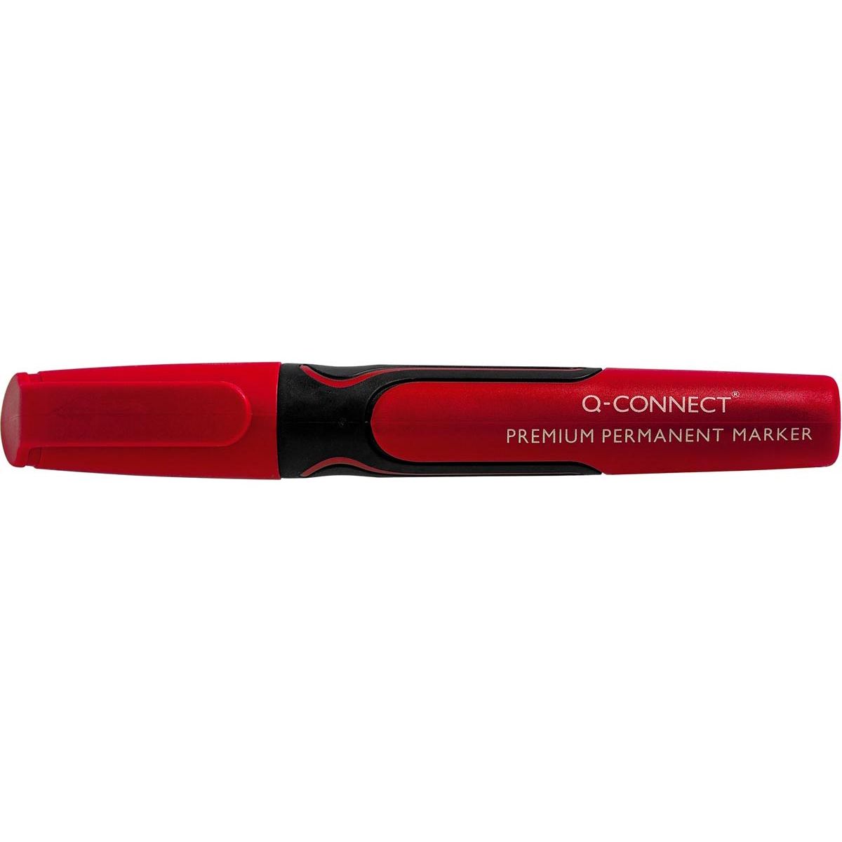 Q-CONNECT - marqueur permanent, 3 mm, pointe ronde, rouge