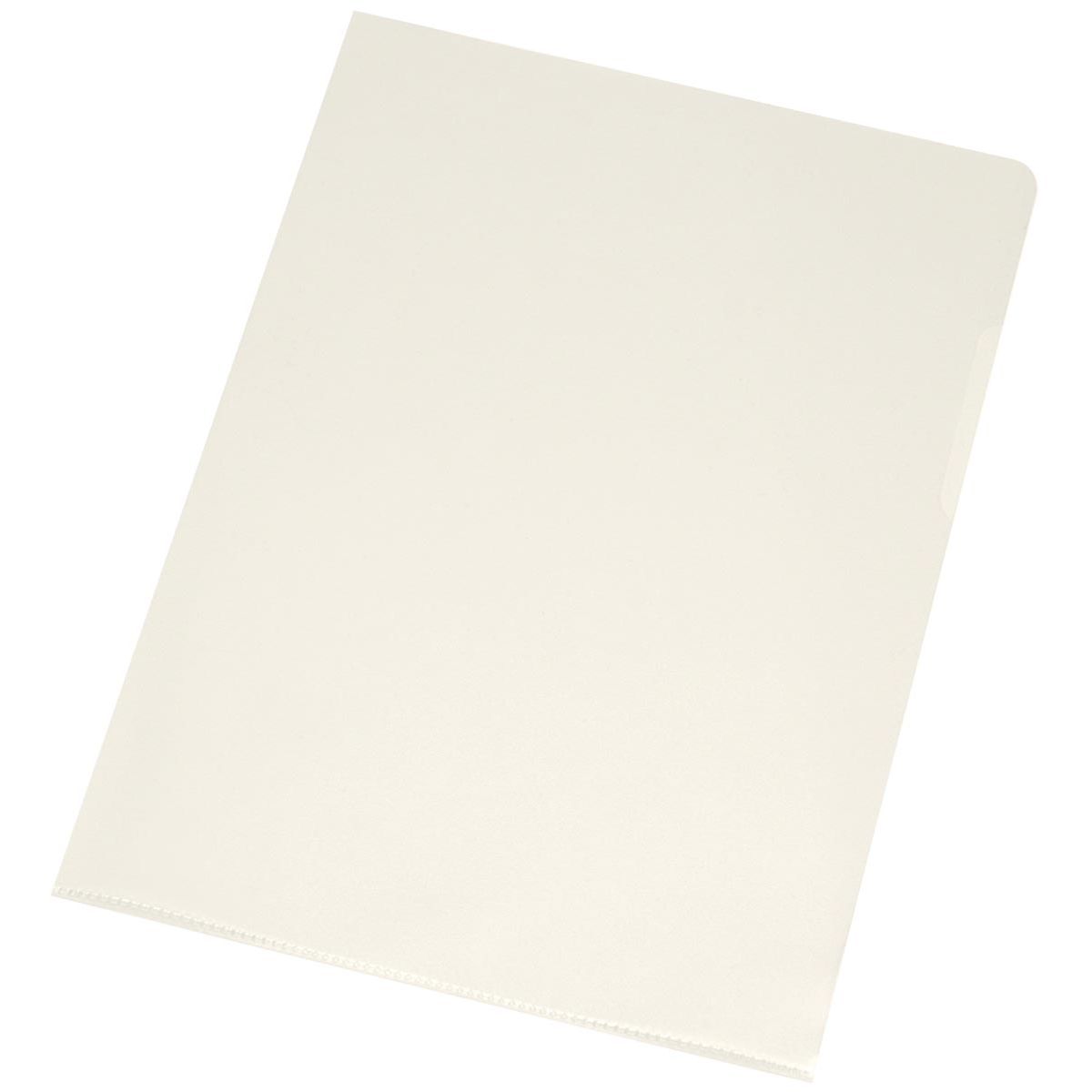 Q-CONNECT - L-map, cristallino, 120 micron, confezione da 10