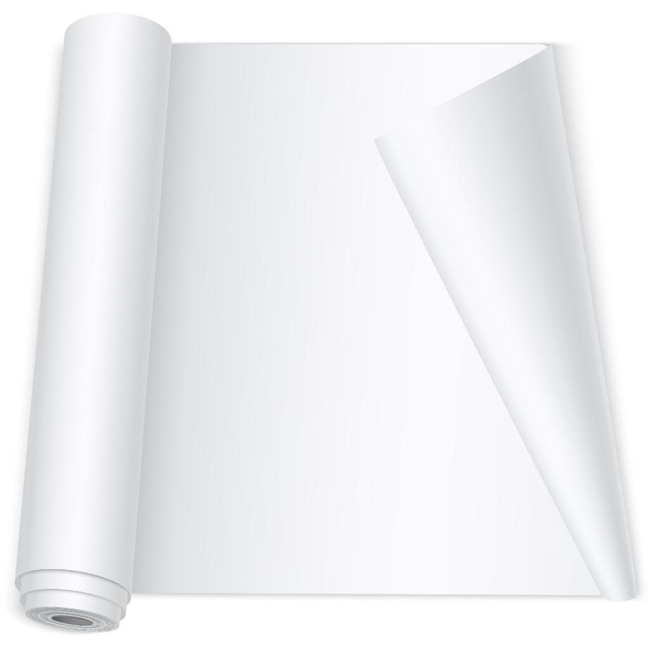 Q-CONNECT - flipchart paper, ft 65 x 98 cm, 56 g/m², blank, roll of 50 sheets