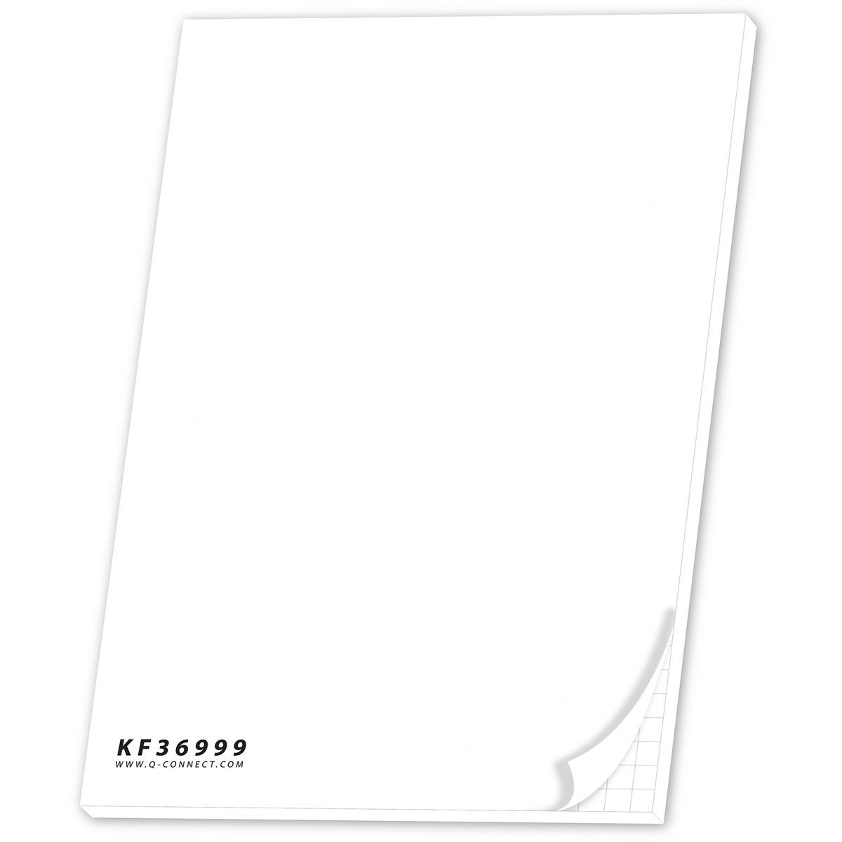 Q-CONNECT - bloc de rotafolio, pies 58,5 x 81 cm, 70 g/m², cuadros, 40 hojas