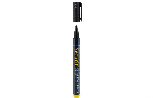 SECURIT - Rotulador de tiza SMA-100 redondo 1-2mm negro