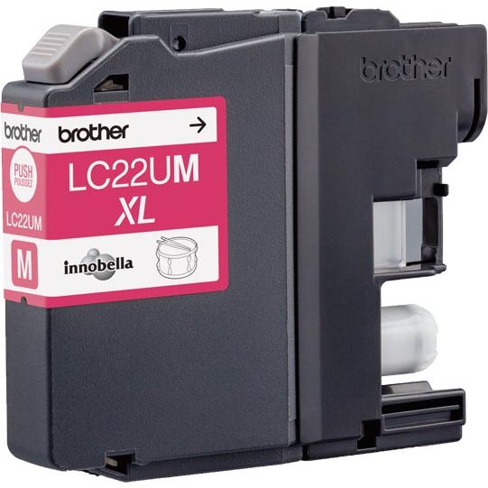 Brother - Tintenpatrone, 1.200 Seiten, OEM LC-22UM, Magenta