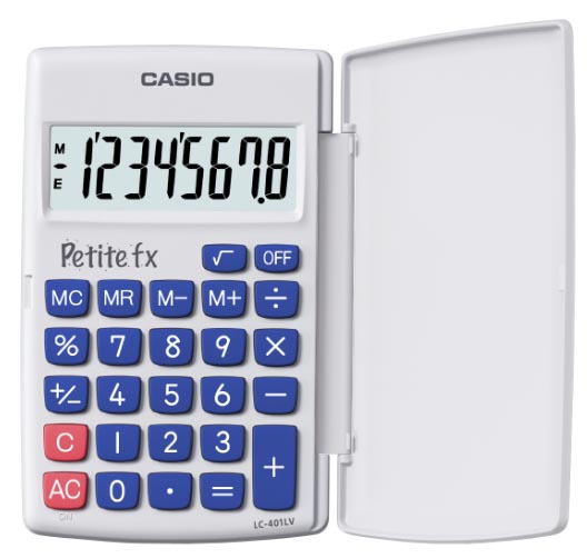 Casio - Calculadora de bolsillo Petite FX, blanca