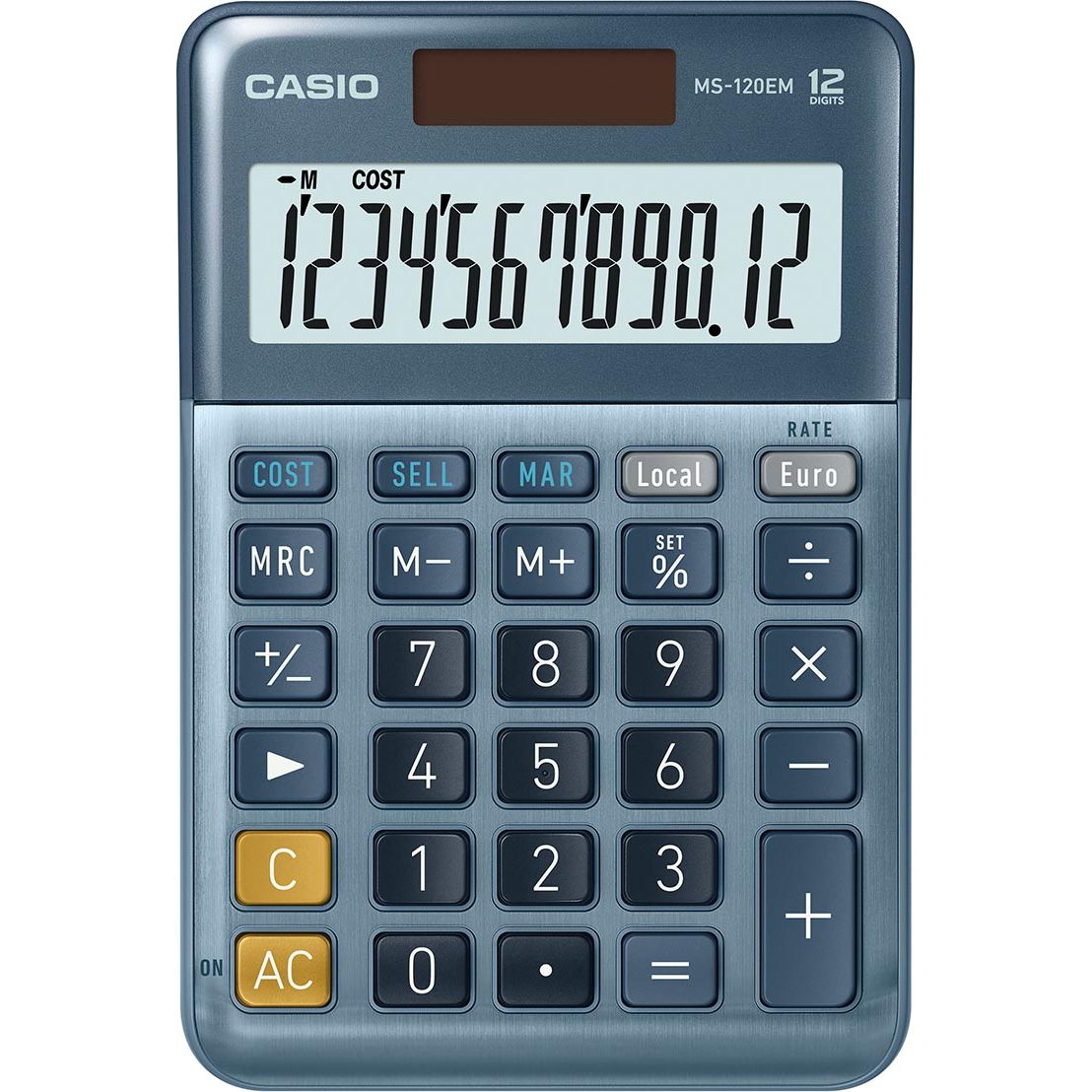 Casio - Calcolatrice da tavolo MS-120EM