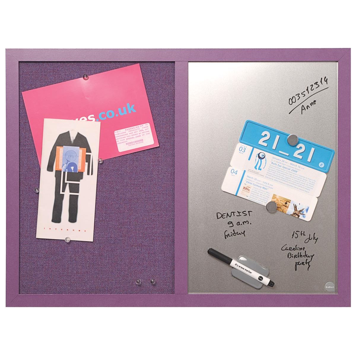 Bi-Office - Bisilque Combination plate lavender