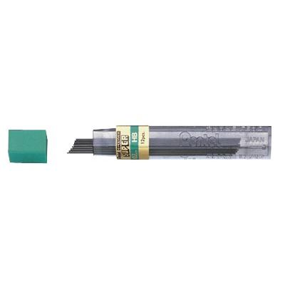 Pentel - potloodstiften, 0,7 mm, 2B, etui van 12 stuks