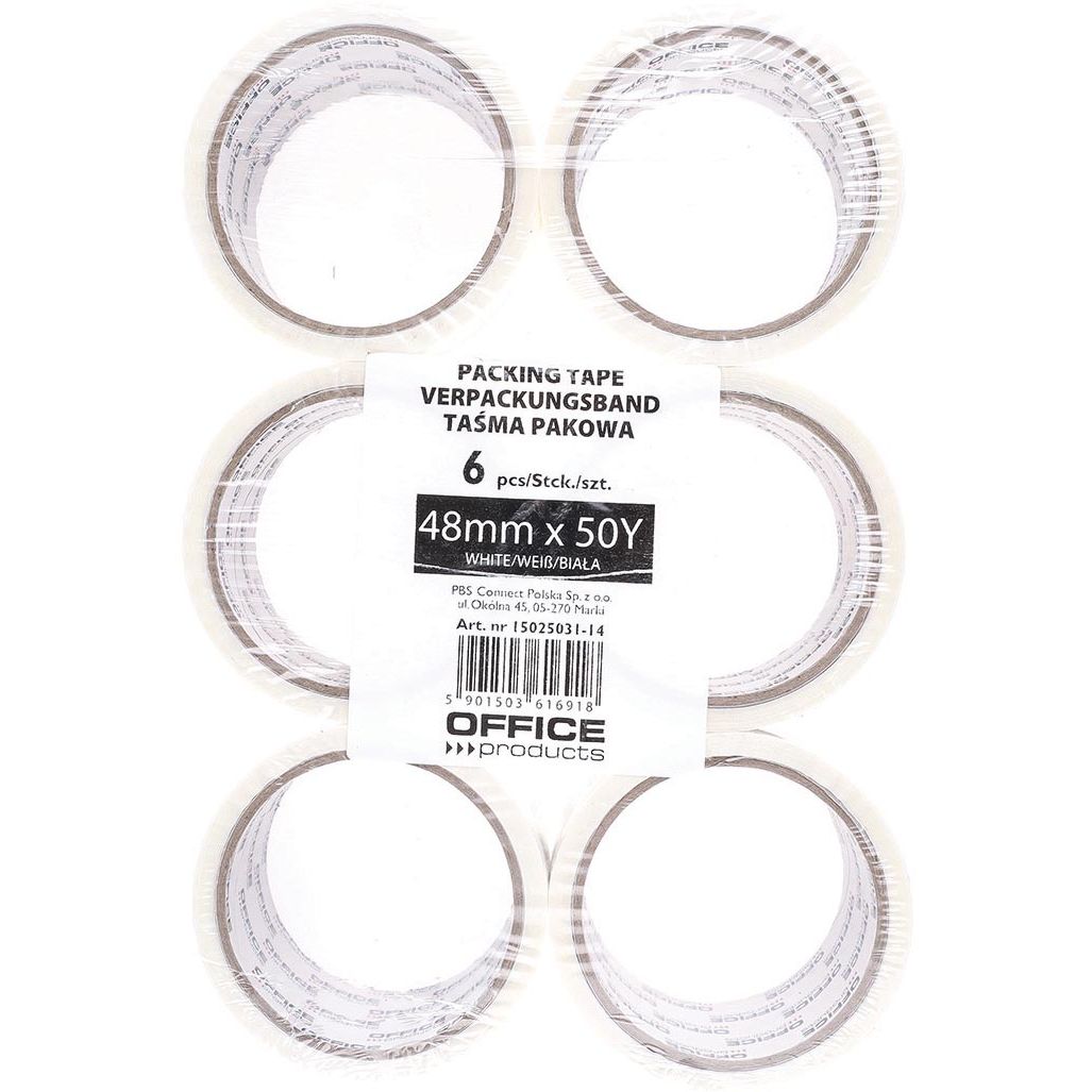 OFFICE products - verpakkingse, 48 mm x 46 m, wit