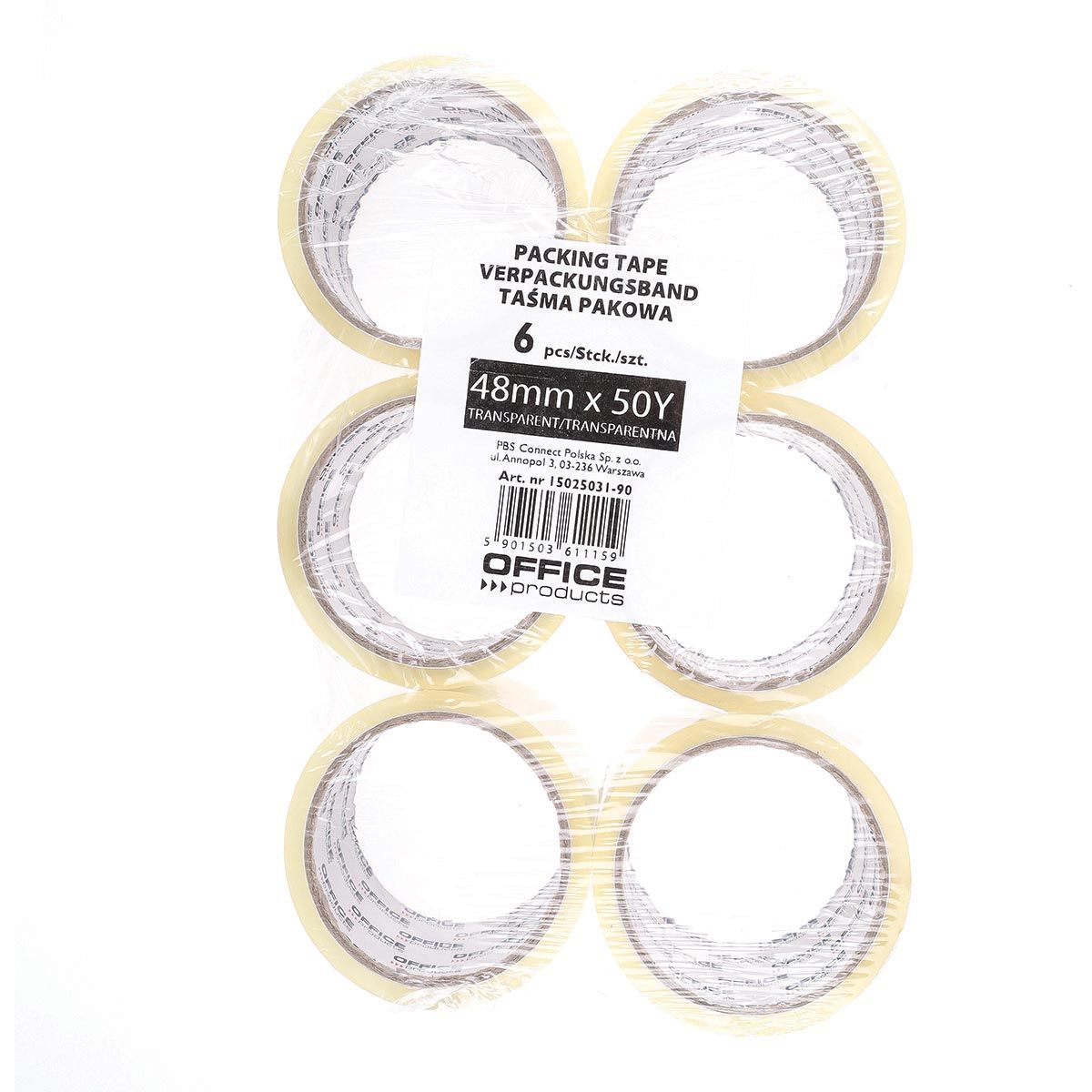 OFFICE products - verpakkingse, 48 mm x 46 m, transparant