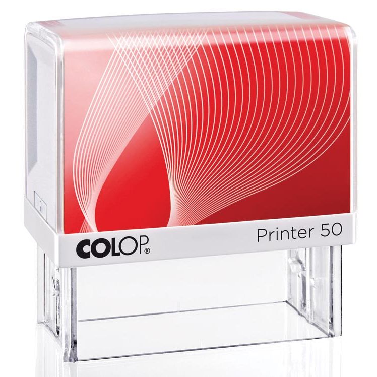 Colop - timbro con sistema voucher Stampante Stampante 50, max. 7 linee, piedi 69 x 30 mm