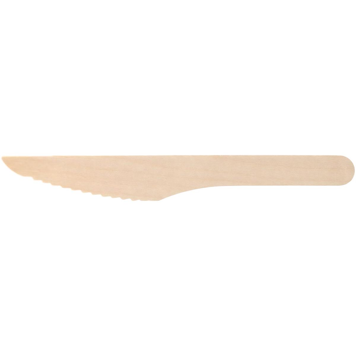 Conpax - Coltello Pure, in legno, 16,5 cm, confezione da 250 pezzi