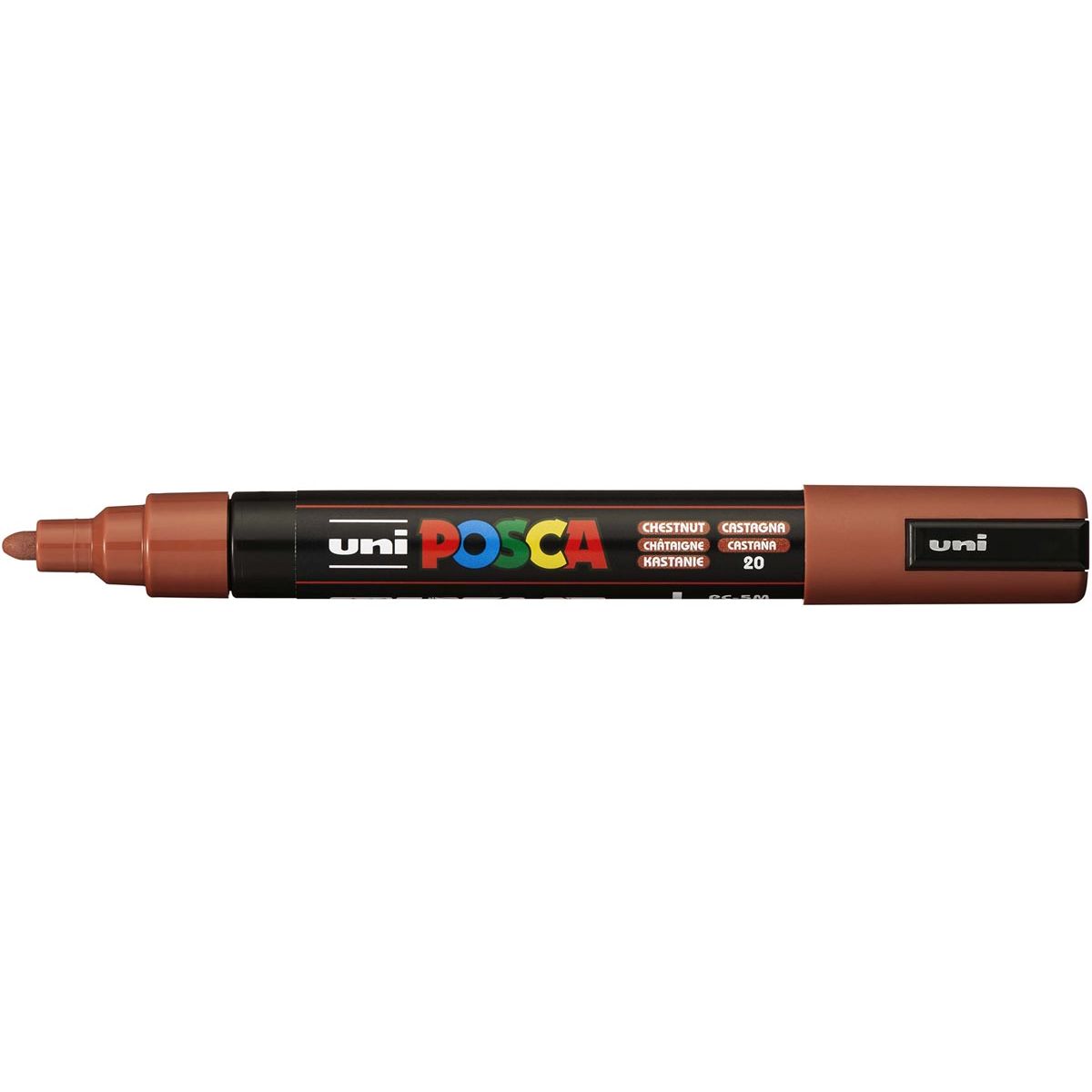 Posca - Uni paintmarker PC-5M, 1,8 2,5 mm, ronde punt, kastanje