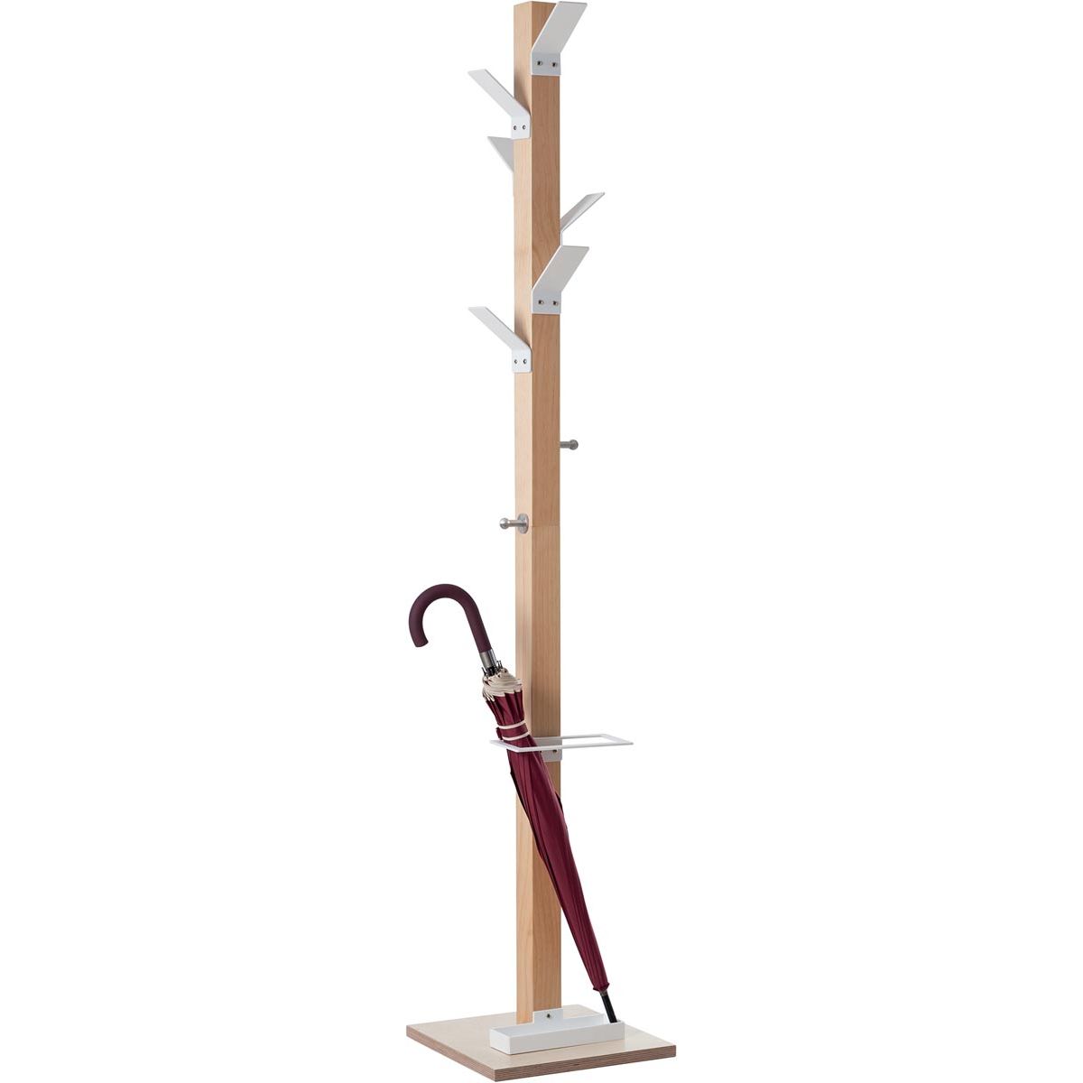 Paperflow - Perchero Easycloth modelo A, de madera, blanco
