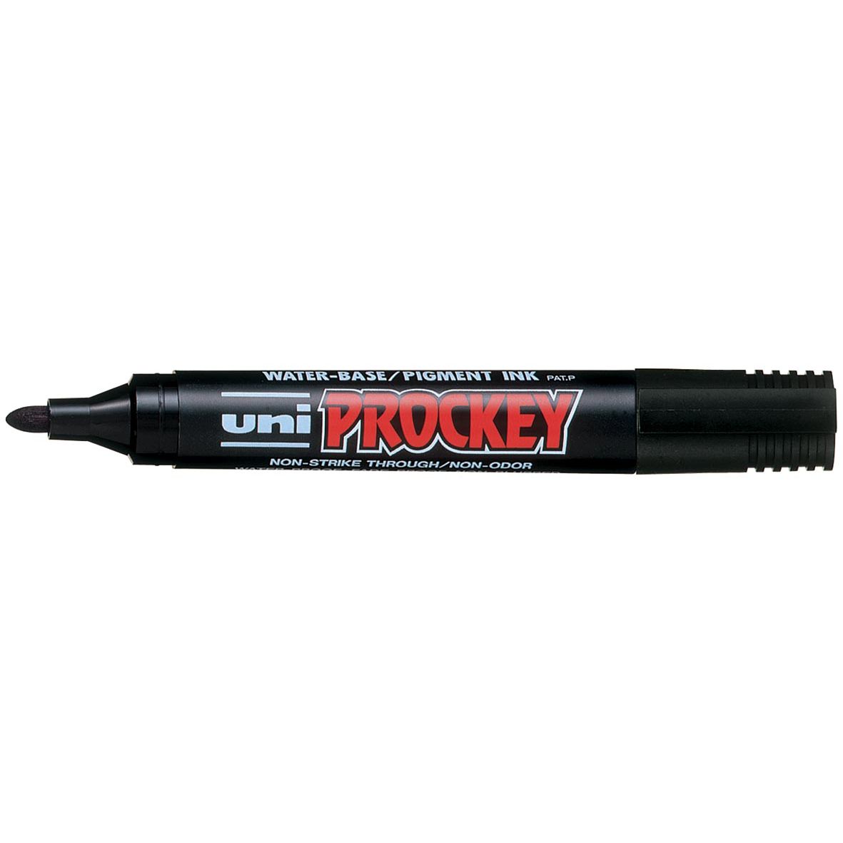 Uni-ball - marqueur permanent Prockey PM-122, pointe ronde, moyen, noir