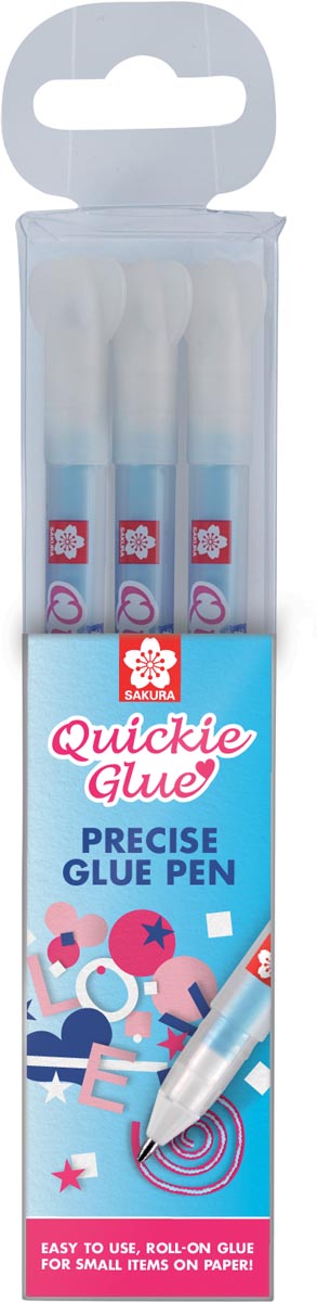 Sakura - Stylo à colle Quickie Glue, étui de 3 pièces