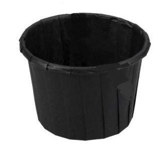 Vaso de papel para salsa 90ml redondo Negro 50 piezas