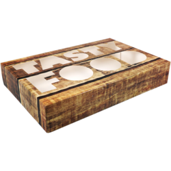 Klika - Caja de fiesta / caja de catering Tasty Food 45x32x8cm 10 piezas