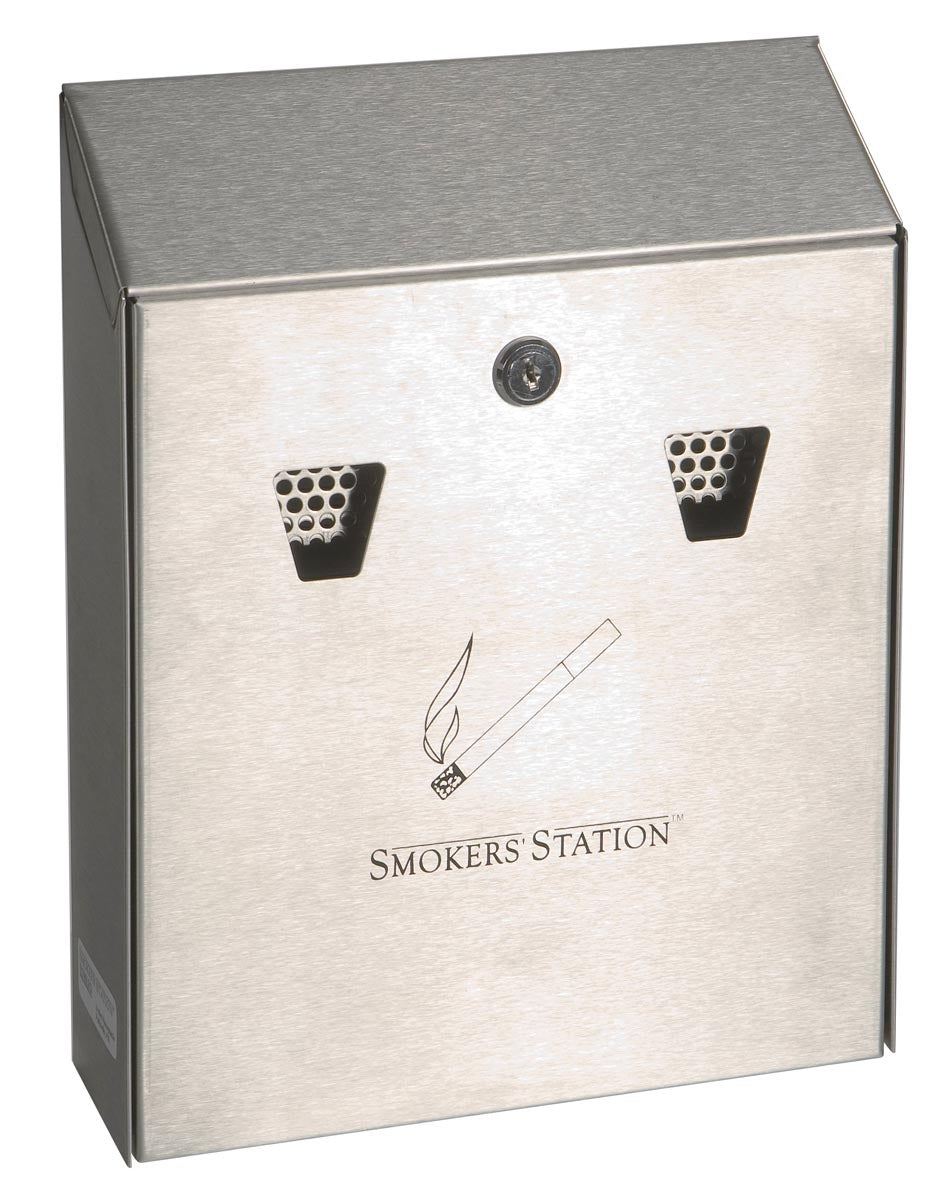 Rubbermaid Commercial Products – Wandaschenbecher, 25,4 x 7,6 x 31,8 cm, verzinkter Stahl