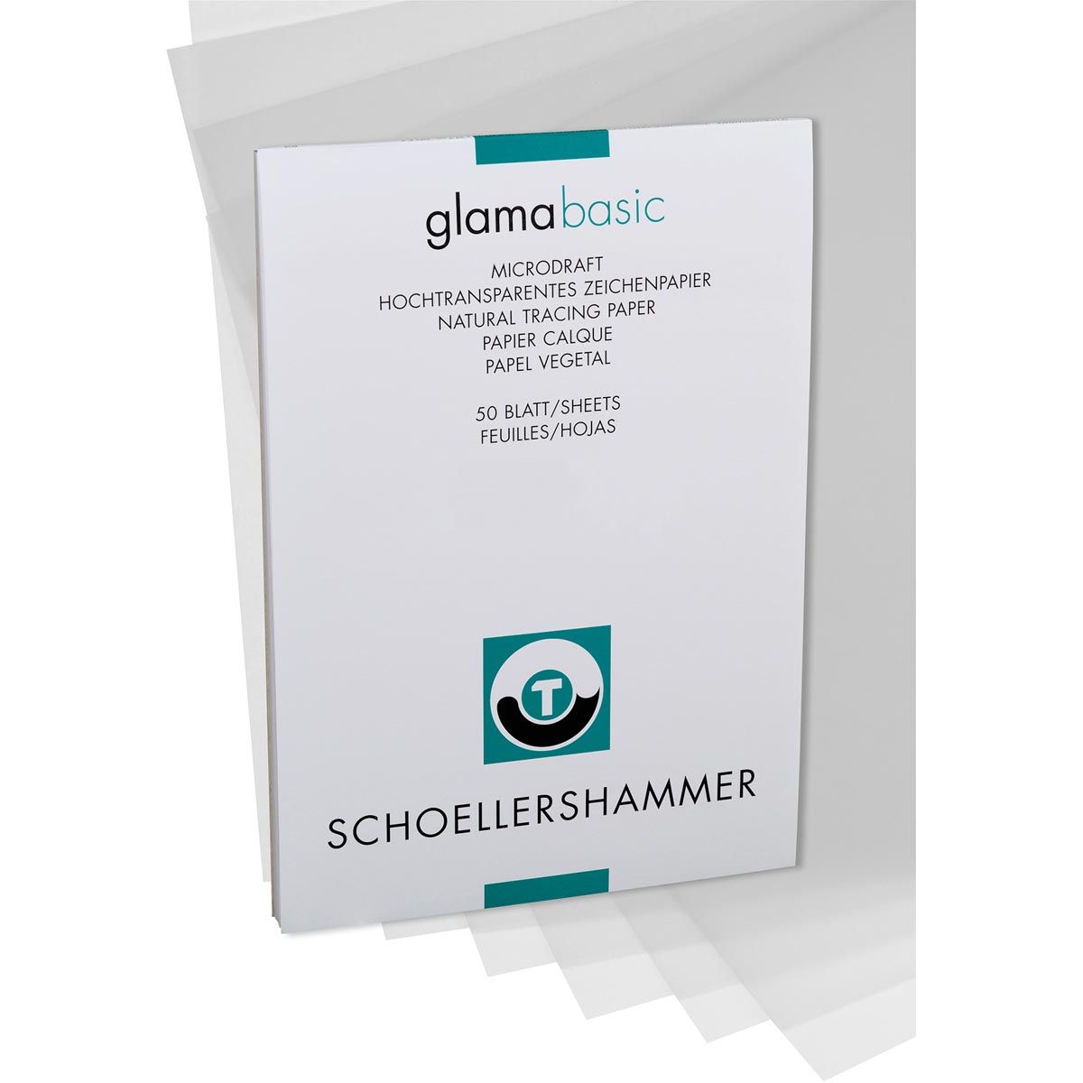 Schoellershammer - Glama paper, 100 g, ft 29.7 x 42 cm, A3, transparent, pad of 50 sheets