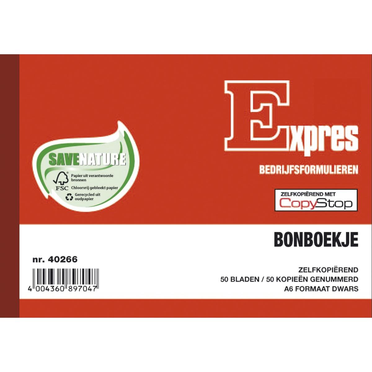 Sigel - bonboekjes genummerd 1-50, 50 x 2 vel, zelfkopiërend