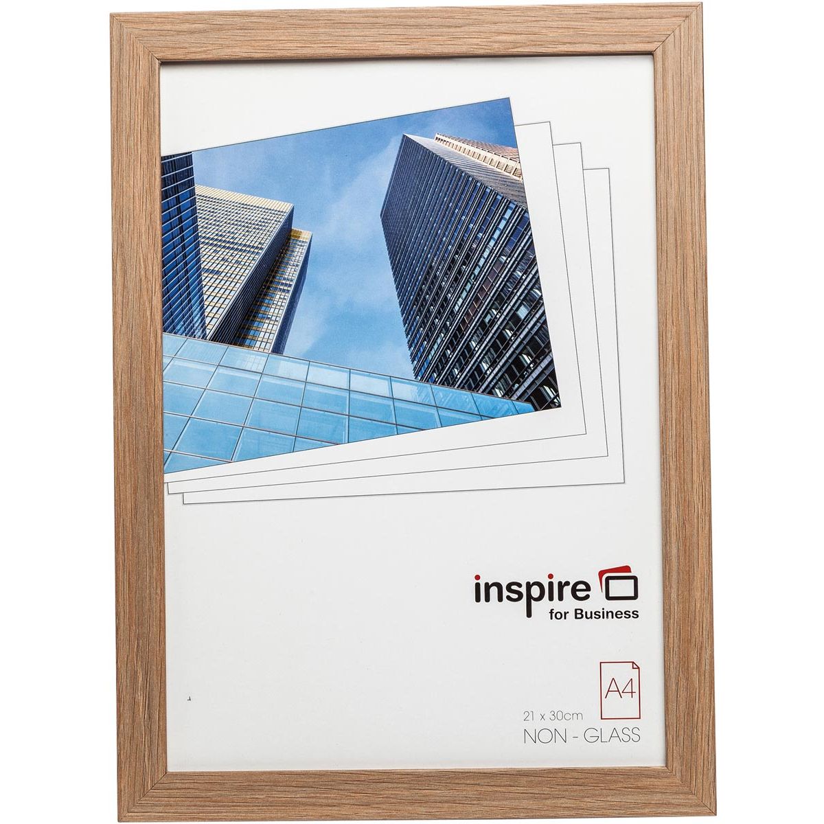 The Photo Album Company - Marco de fotos Hampton Sorbonne, en MDF de 2 cm, efecto roble, A4