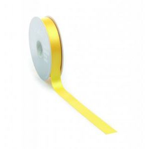 Satin ribbon PREMIUM Double face 25mm x 25 meters yellow