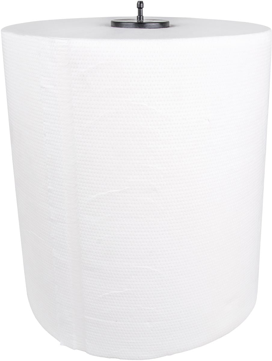 Zonder merk - Papieren handdoeken Matic voor dispenser, 2-laags, wit, 140 m, pak van 6 rollen