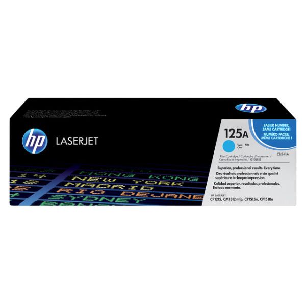 HP - toner 125A, 1 400 pagina's, OEM CB541A, cyaan