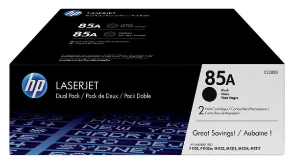 HP - Toner cartridge CE285AD 85A black 2x