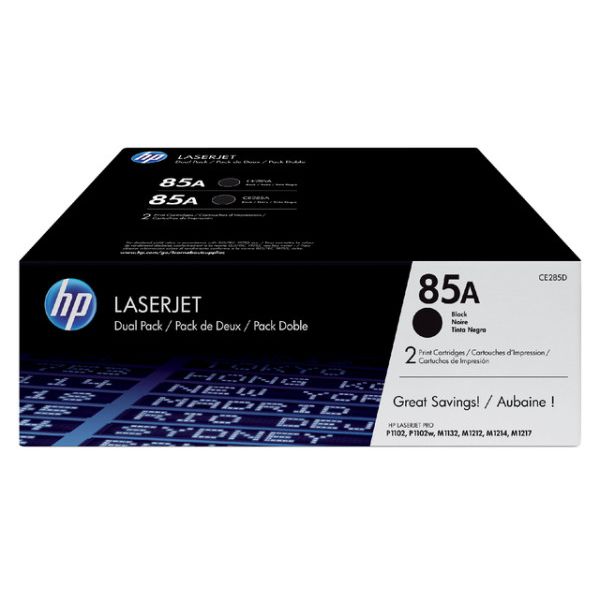 HP - Toner cartridge CE285AD 85A black 2x