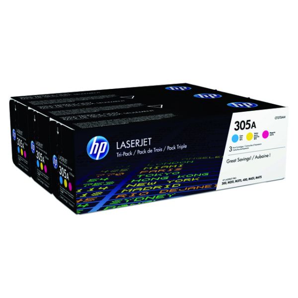 HP - Cartuccia toner CF370AM 305A 3 colori