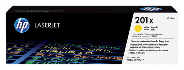 HP - Cartouche toner cf402x 201x jaune