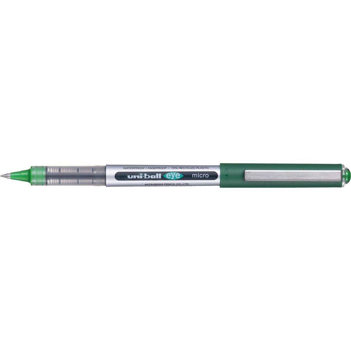 Uni-ball - Eye Micro roller Eco, largeur d'écriture 0,2 mm, vert
