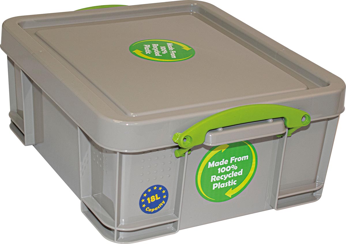 Really Useful Box - Box storage box 18 liters, recycled, gray