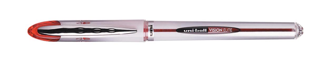 Uni-ball - Roller Uni Ball Vision 200, largeur d'écriture 0,6 mm, pointe 0,8 mm, rouge