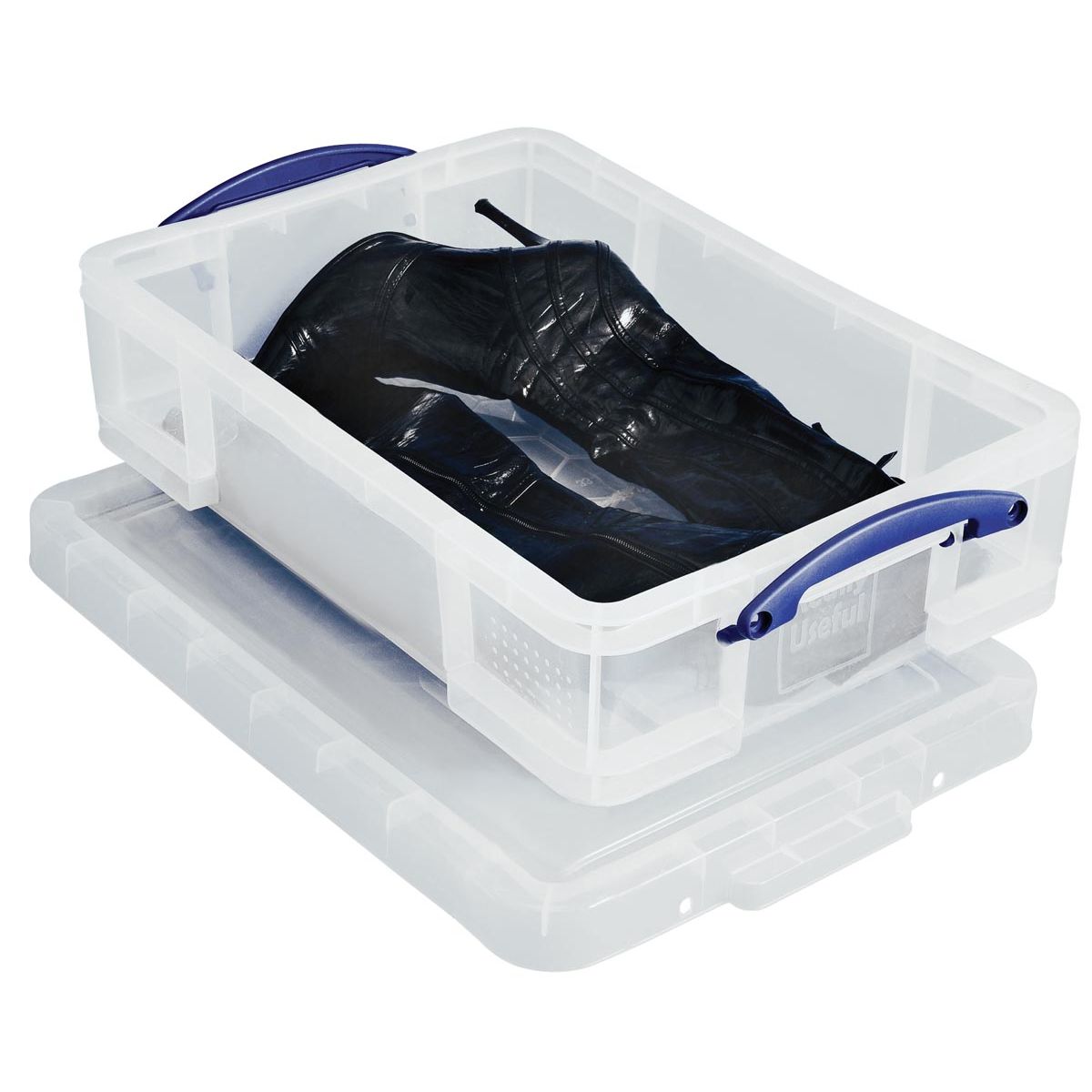Really Useful Box - Caja de almacenamiento de 24,5 litros, transparente