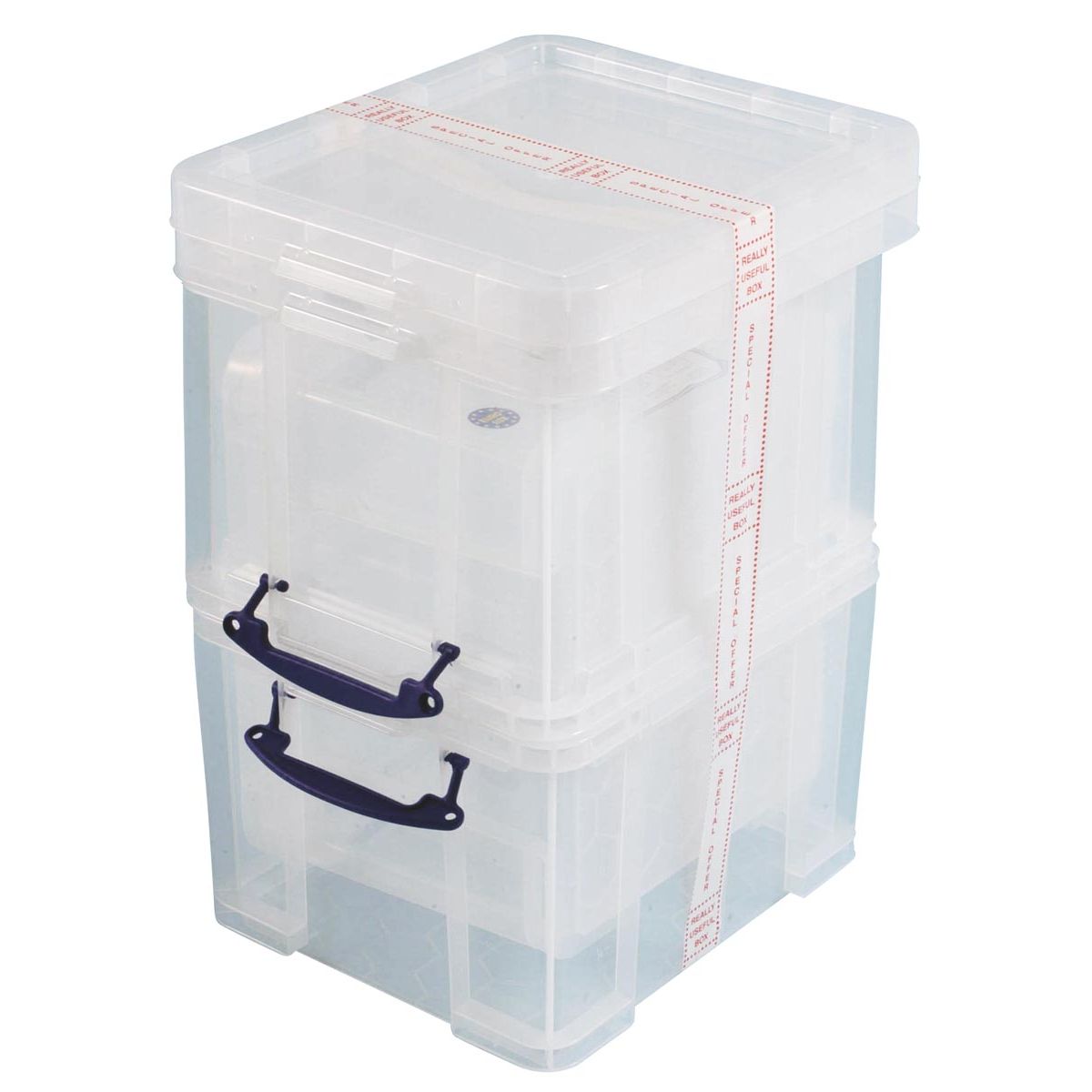 Really Useful Box - Box 35 liters, transparent, pack of 3 boxes