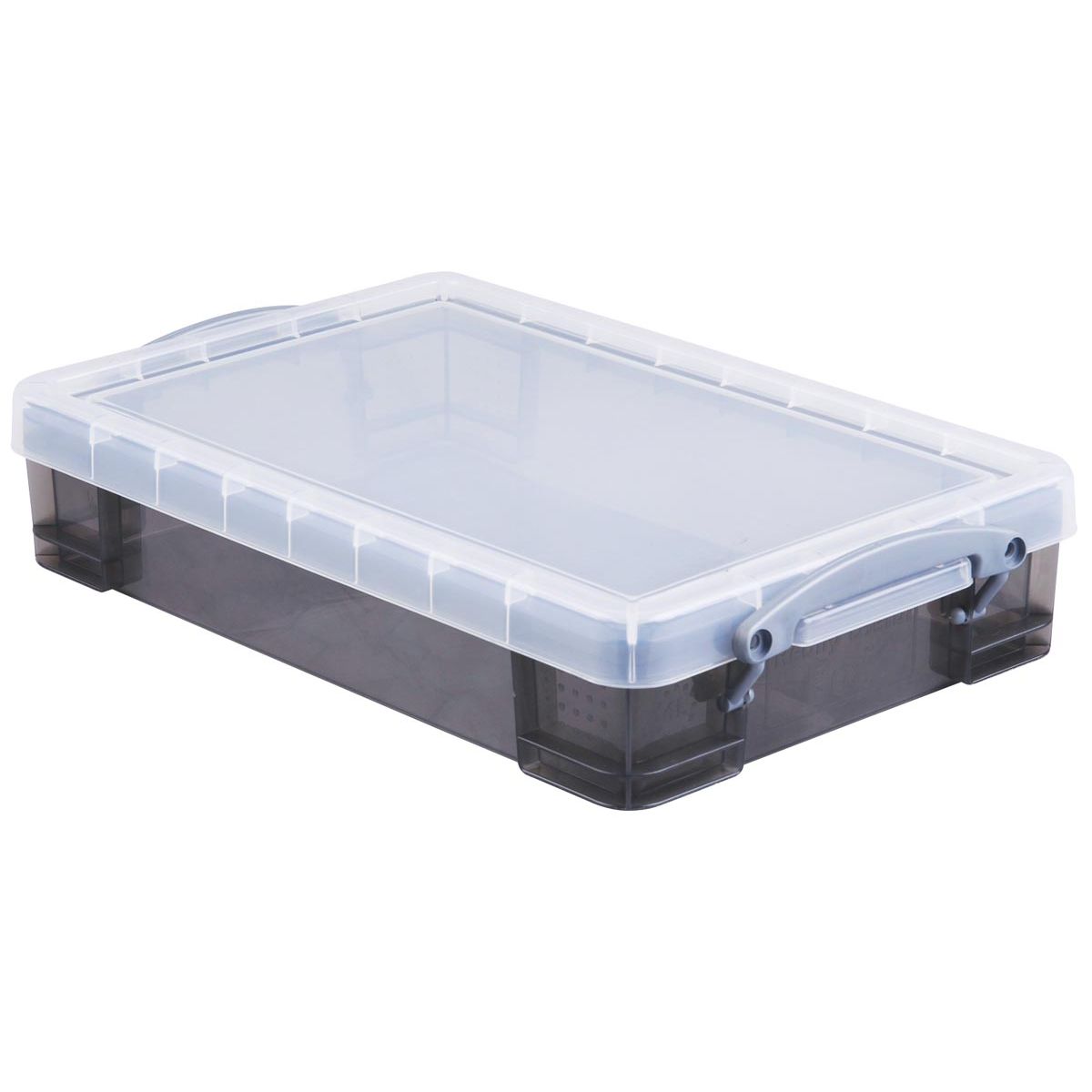 Really Useful Box - Box storage box 4 liters, transparent smoked