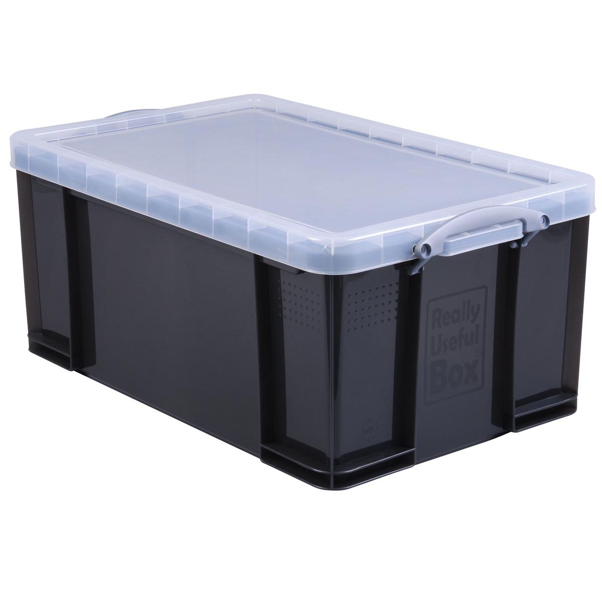Really Useful Box - Boîte de rangement 64 litres, transparente fumée