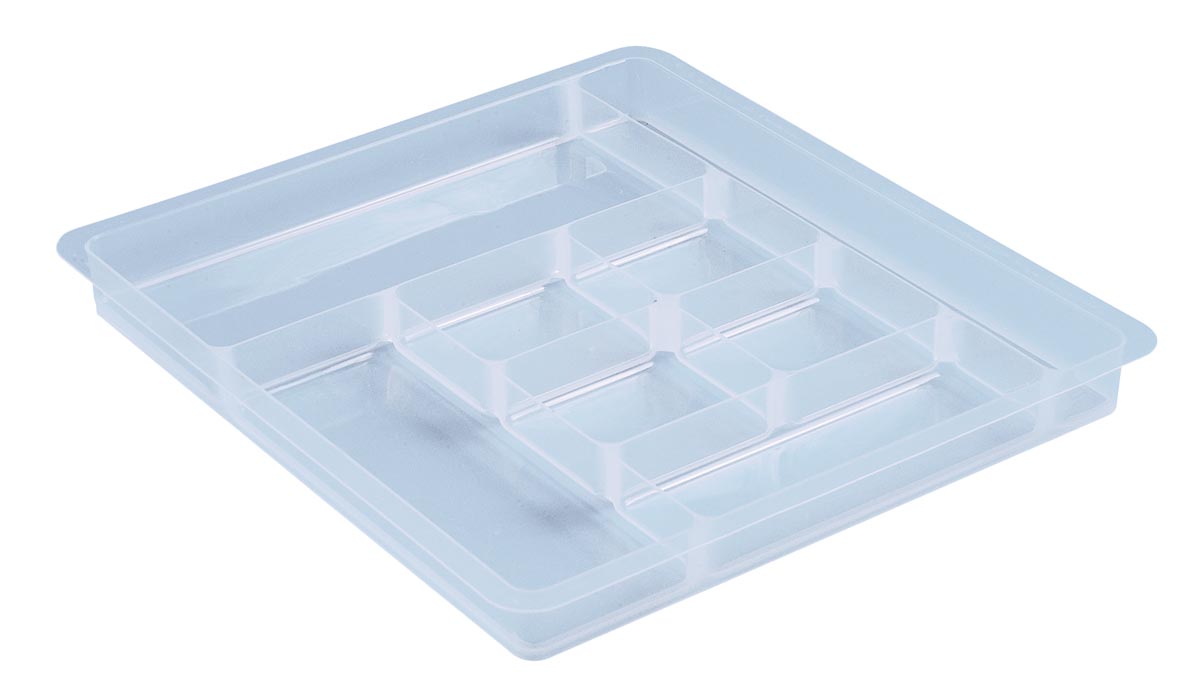 Really Useful Box - Caja divisoria con 8 compartimentos para 7 l, transparente