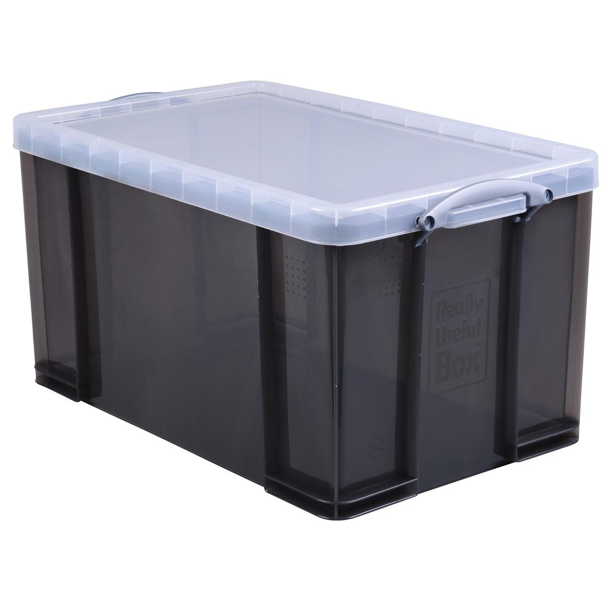 Really Useful Box - Box storage box 84 liters, transparent smoked