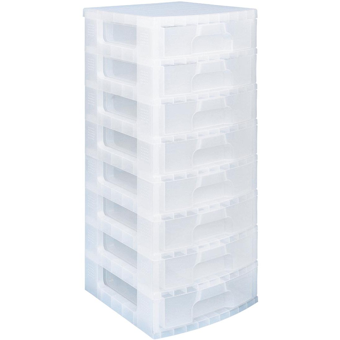 Really Useful Box - Box drawer unit 8 x 9.5 l, transparent
